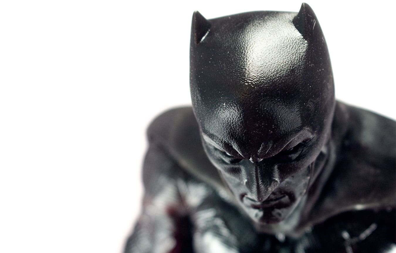 Batman helmet upclose