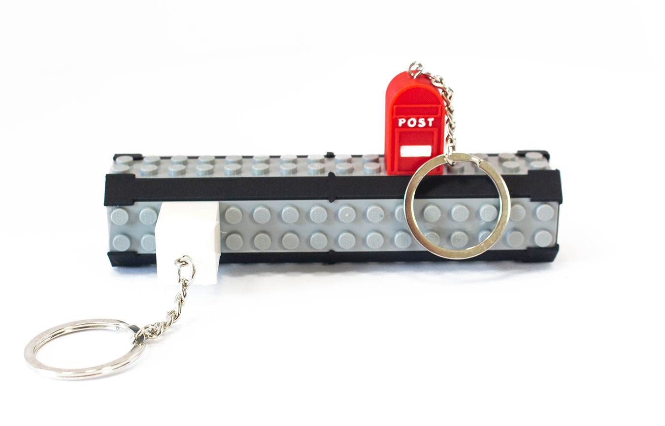 Key rack with key chains