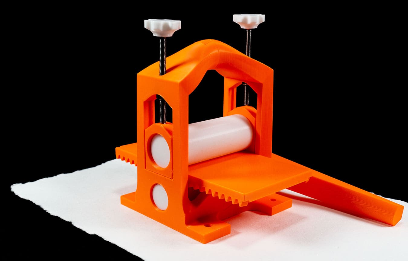 Printing press front view