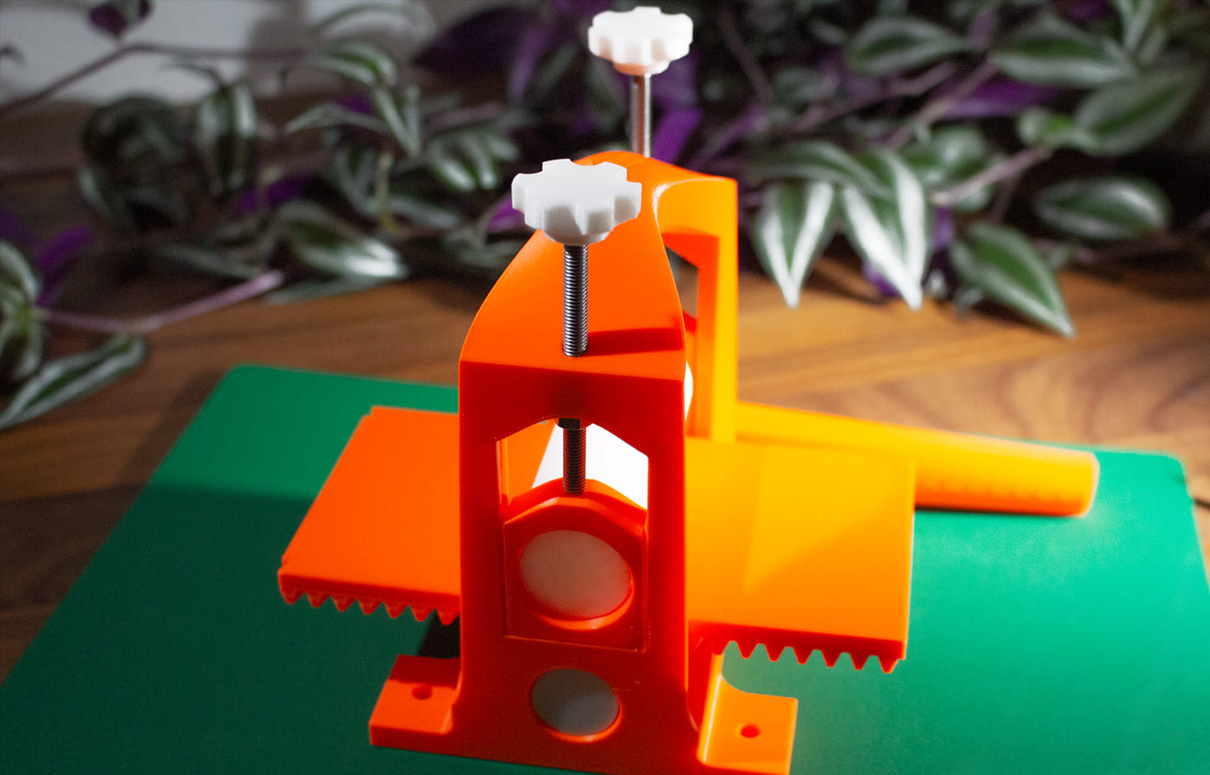 Printing press closeup