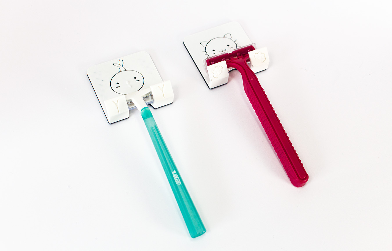 Razor holder cartoon design 