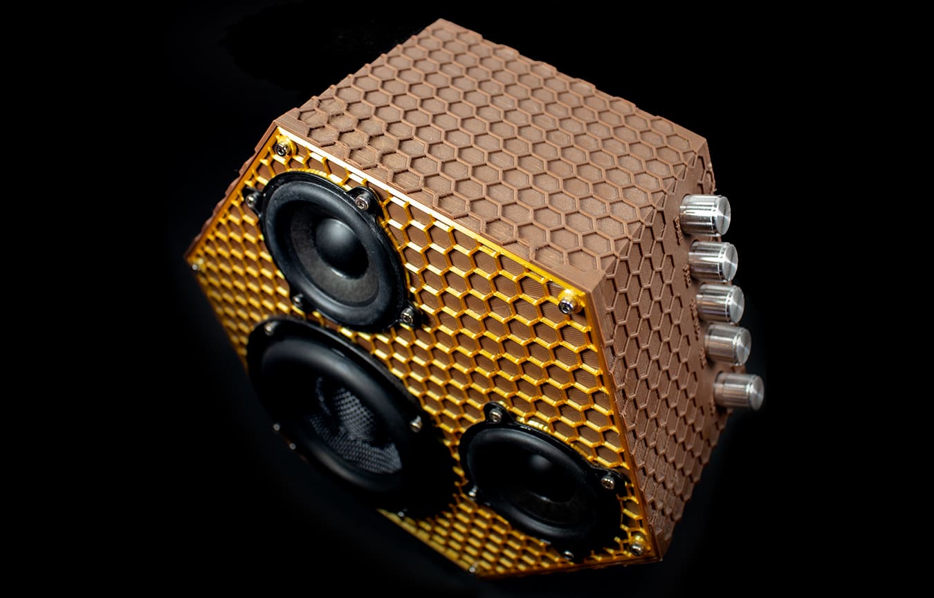 Bluetooth speaker top view