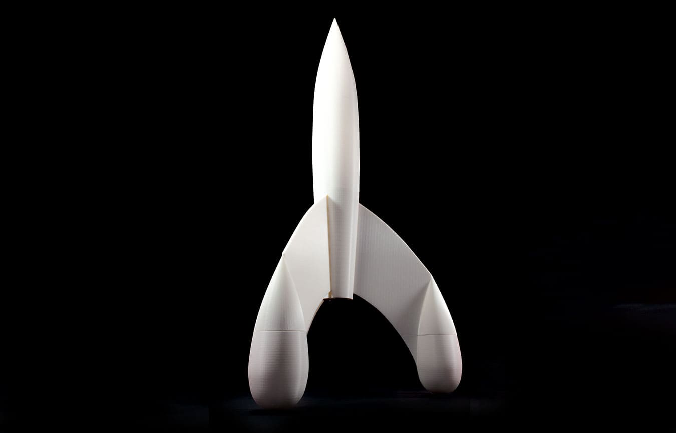 TinTin rocket full view