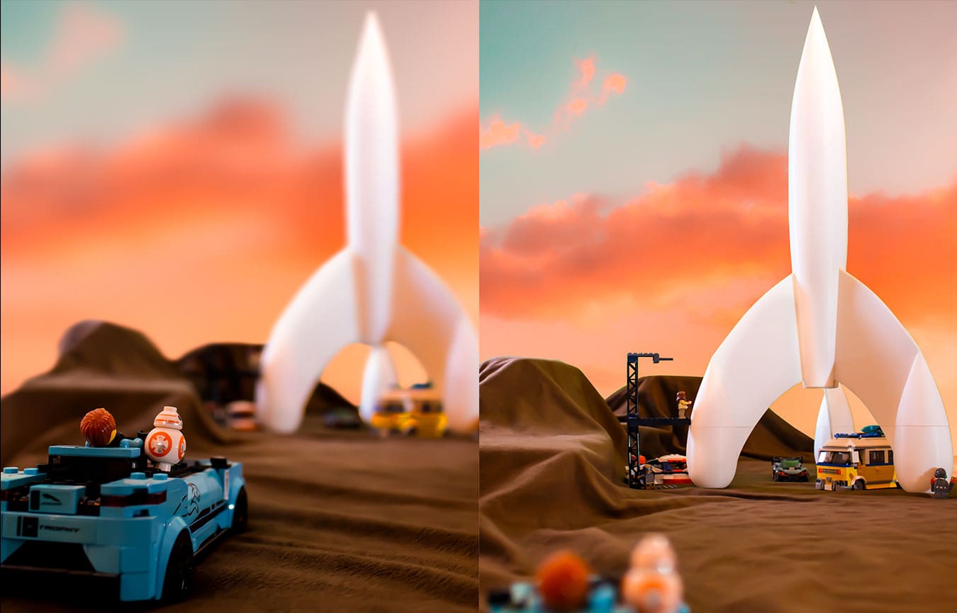 TinTin rocket desitination moon setup